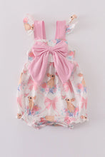 Load image into Gallery viewer, Pink easter bunny bow girl bubble
