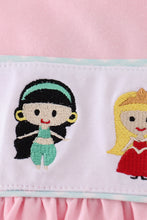 Load image into Gallery viewer, Pink princess embroidery girl dress
