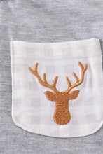 Load image into Gallery viewer, Grey deer embroidery bubble
