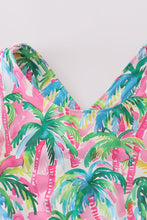 Load image into Gallery viewer, Palm paradise print tennis skort set
