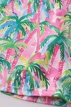 Load image into Gallery viewer, Palm paradise print tennis skort set
