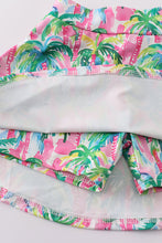 Load image into Gallery viewer, Palm paradise print tennis skort set
