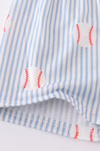 Load image into Gallery viewer, Red stripe baseball set
