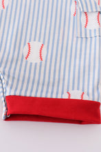 Load image into Gallery viewer, Blue stripe baseball jonjon
