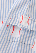 Load image into Gallery viewer, Blue stripe baseball jonjon
