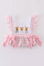 Load image into Gallery viewer, Pink bunny embroidery bow set
