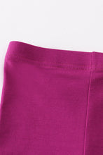 Load image into Gallery viewer, Purple hollow out legging
