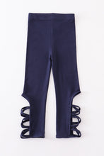 Load image into Gallery viewer, Navy hollow out legging
