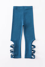 Load image into Gallery viewer, Blue hollow out legging
