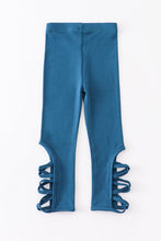 Load image into Gallery viewer, Blue hollow out legging
