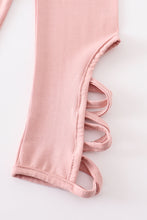 Load image into Gallery viewer, Pink hollow out legging
