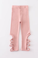 Load image into Gallery viewer, Pink hollow out legging
