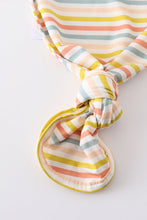 Load image into Gallery viewer, Multicolored stripe baby gown set
