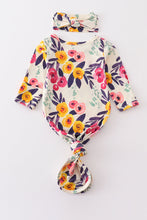 Load image into Gallery viewer, Floral print hairband baby gown
