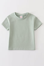 Load image into Gallery viewer, Sage blank basic t-shirt Adult Kids and baby bubble
