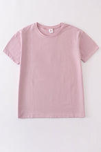 Load image into Gallery viewer, Purple blank basic t-shirt Adult Kids and baby bubble
