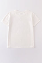 Load image into Gallery viewer, Cream blank basic t-shirt Adult Kids and baby bubble
