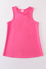 Load image into Gallery viewer, Hot pink blank basic kids teens adult tank top
