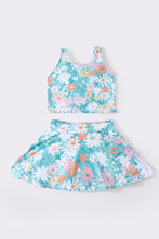 Load image into Gallery viewer, Daisy meadow print girl 2pc swimsuit
