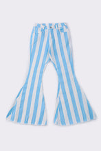 Load image into Gallery viewer, Blue women stripe denim jeans
