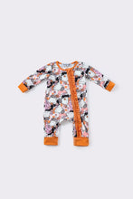 Load image into Gallery viewer, Halloween ghost ruffle romper
