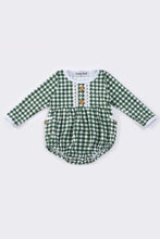 Load image into Gallery viewer, Green plaid girl bubble
