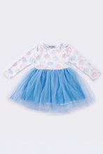 Load image into Gallery viewer, Blue pumpkin bow tutu dress
