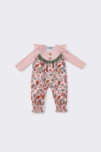 Load image into Gallery viewer, Pink western stripe girl romper
