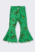 Load image into Gallery viewer, Green grinch print bell jeans mom &amp; me
