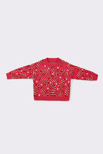 Load image into Gallery viewer, Pink christmas candy cane girl sweater
