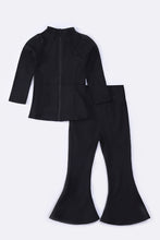 Load image into Gallery viewer, Black girl active flare pants set
