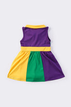 Load image into Gallery viewer, Mardi gras tennis girl dress
