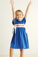 Load image into Gallery viewer, Blue gators embroidery girl dress
