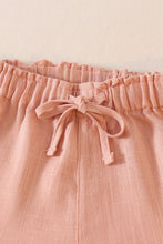 Load image into Gallery viewer, Peach linen girl shorts
