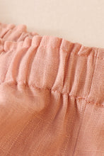 Load image into Gallery viewer, Peach linen girl shorts
