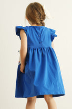 Load image into Gallery viewer, Blue gators embroidery girl dress
