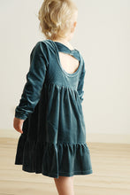 Load image into Gallery viewer, Premium Lake velvet tiered ruffle dress
