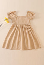 Load image into Gallery viewer, Beige linen button dress
