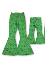 Load image into Gallery viewer, Green grinch print bell jeans mom &amp; me
