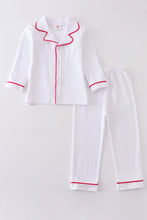 Load image into Gallery viewer, Premium White pocket boy pajamas set
