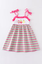 Load image into Gallery viewer, Premium Easter egg stripe strap dress
