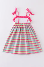 Load image into Gallery viewer, Premium Easter egg stripe strap dress
