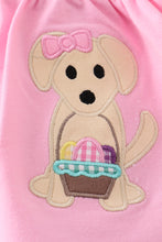 Load image into Gallery viewer, Premium Pink dog applique girl set
