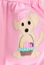 Load image into Gallery viewer, Premium Pink dog applique girl romper
