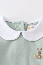 Load image into Gallery viewer, Premium Sage easter bunny embroidery boy top
