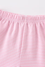 Load image into Gallery viewer, Premium Pink &amp; white stripe basic ruffle shorts
