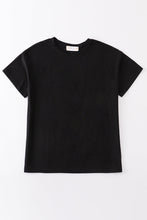 Load image into Gallery viewer, Premium Black basic T-shirt Kids and adult
