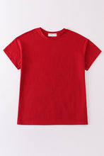 Load image into Gallery viewer, Premium Maroon basic T-shirt Kids and adult
