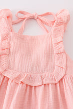 Load image into Gallery viewer, Premium Pink muslin ruffle shorts set
