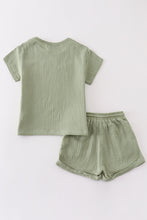 Load image into Gallery viewer, Premium Sage muslin boy shorts set
